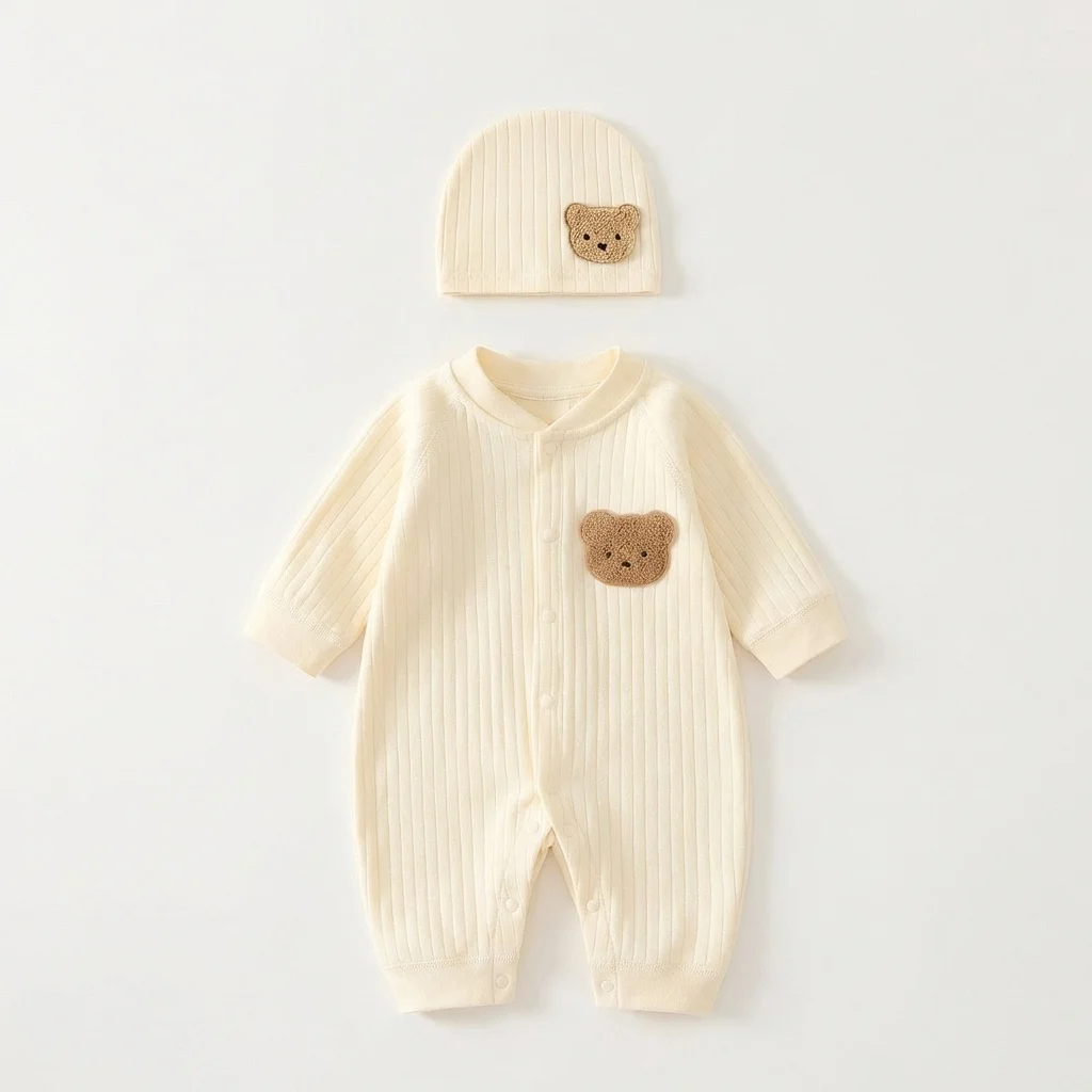 macacao-de-bebe-recem-nascido-somenie-com-manga-longa-em-algodao-e-chapeu-design-de-urso-3d-conjunto-de-roupa-para-bebe