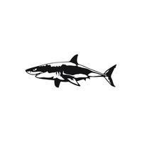 Jpct interesting great white shark decal for bus, fuel tank cover, trunk waterproof cover scraping sticker17.1cmx6.4cm