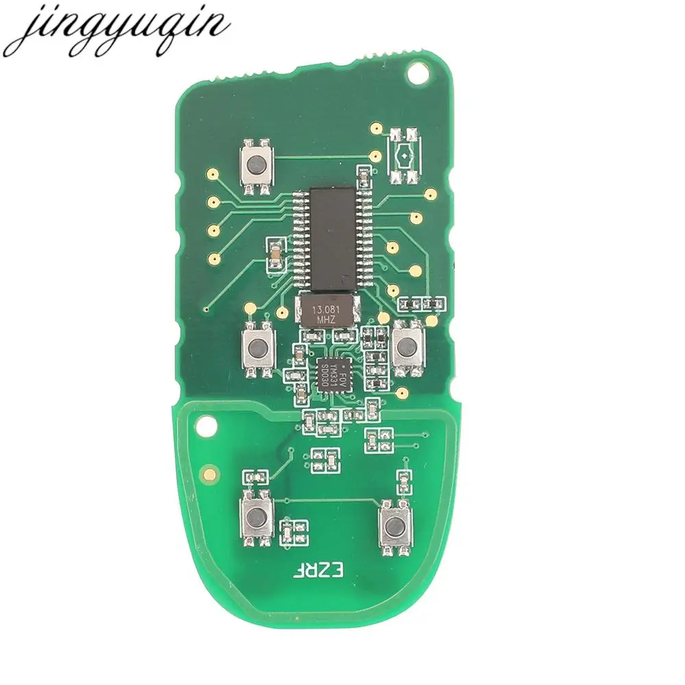 Jingyuqin alarma de llave remota de coche de 2/3/4/5 botones 4A 433Mhz para Fiat 500 500L 500X Toro 2015 2016 2017 2018 2019 entrada inteligente sin