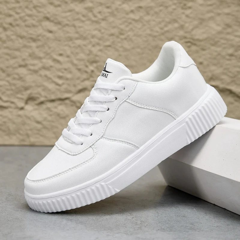 

New Women Casual Skateboard Shoe Man Lace Up Running Chunky Sneakers Non Slip Waterproof Lightweight Athletic Unisex Shoes