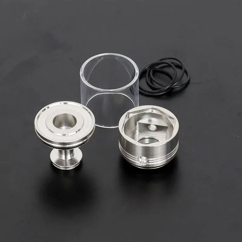 Bishop MTL RTA için 2ML/4ML Becap Kapaklı Tüp CAM Tank Hava Pimi Kiti Dekoratif Yedek Parçaları ile Kendin Yap Alt Hava Giriş Tabanı