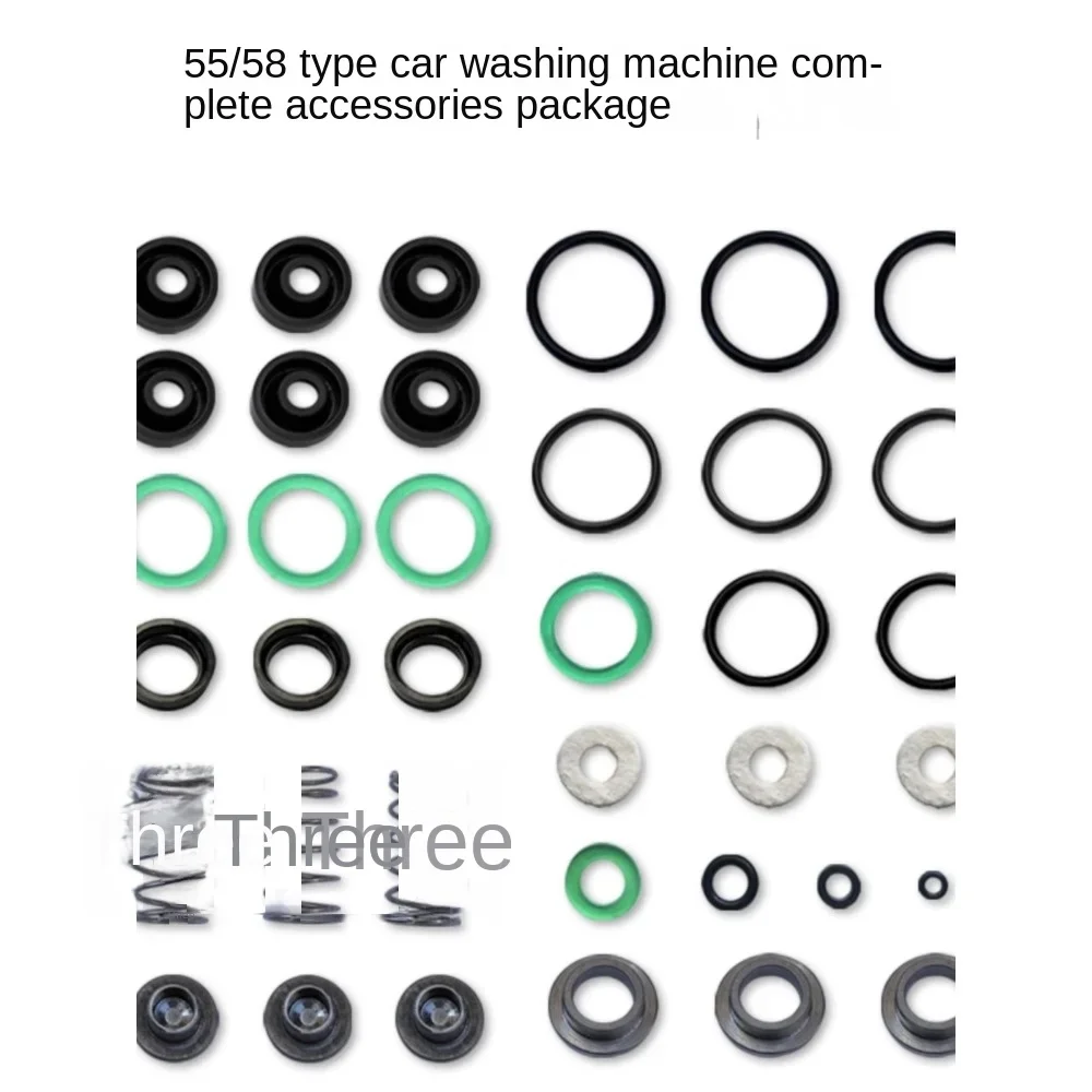 Black catcar washing machine 55/58 high pressure washingmachine pump head accessories integratedwater seal leather bowl oil seal