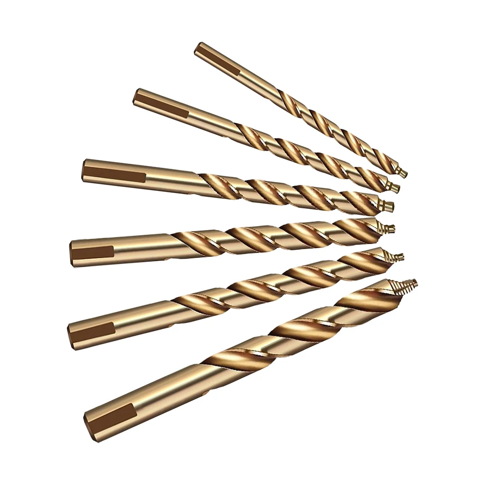 Home Improvement Cobalt Step Drill Bits High-Speed Steel Drill Bits High Precision Drilling No Grinding Needed