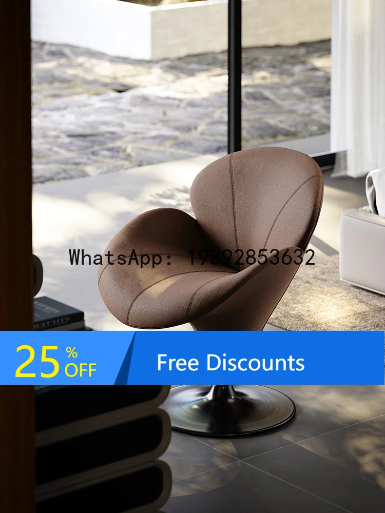 

YFY Petal Makeup Chair Designer Bedroom Light Luxury Vanity Stool Villa Makeup Table Rotating Vanity Chair