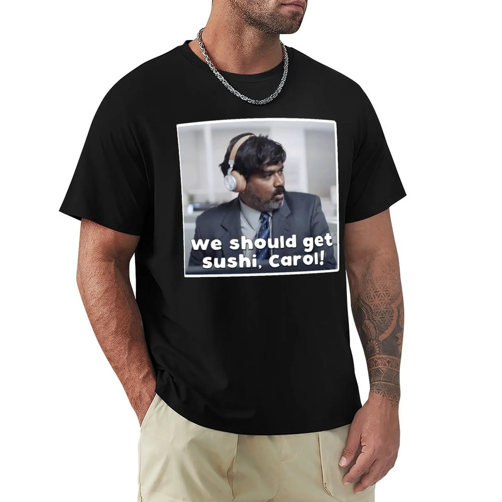 We should get sushi, Carol! T-Shirt Breathable Mesh Panel T-Shirt