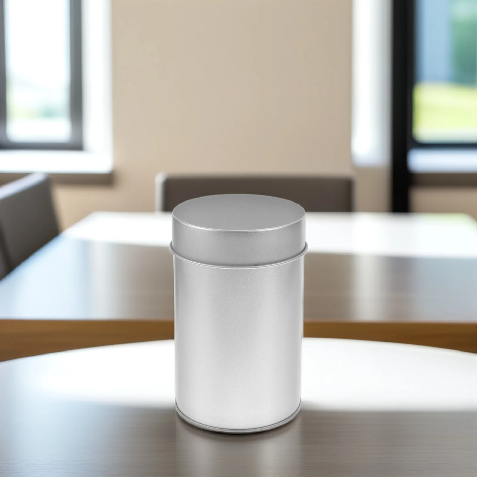 

Tea Canister Silver Containers with Lids Airtight Food Storage Container for Leaf Tinplate Jars Loose Leaf Tea Canisters Sugar