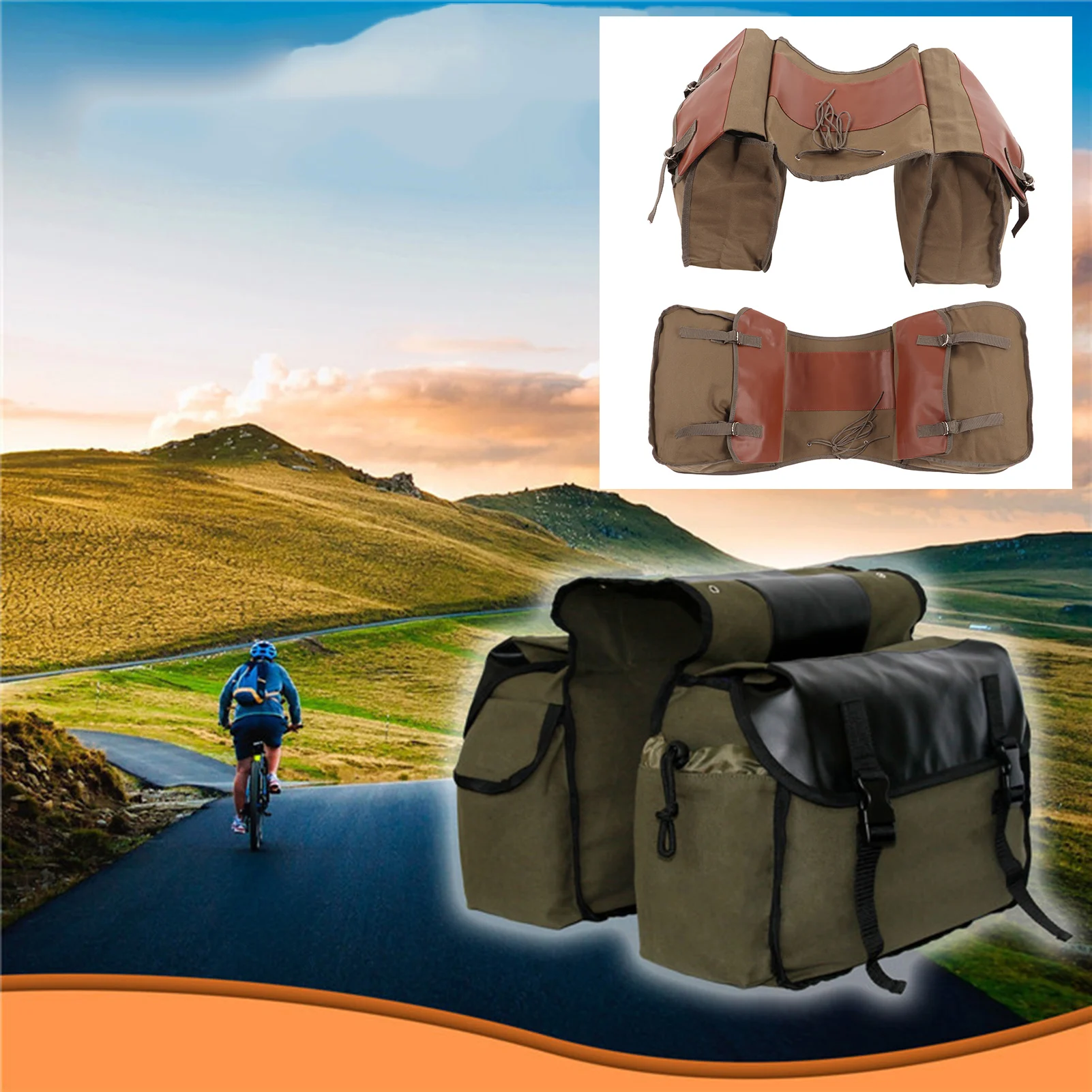 Waterproof and dustproof bicycle rear rack luggage bag bicycle luggage rack bracket is convenient and practical