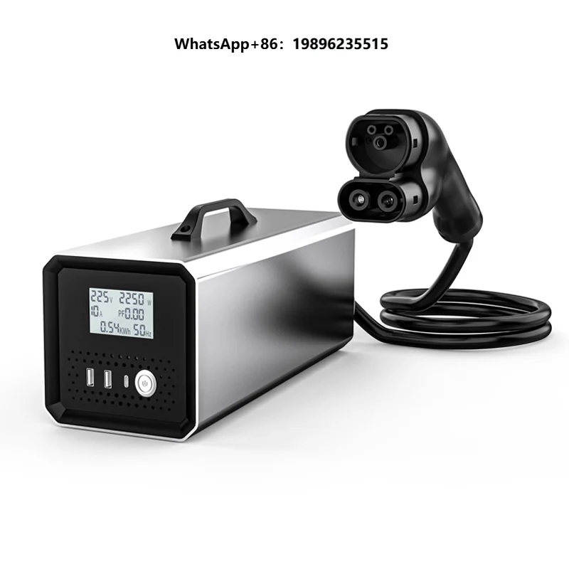 High-Power 5KW  Electric Car V2L Discharger Adapter New Portable Charging Station for Model 3/Y/X/S  Socket