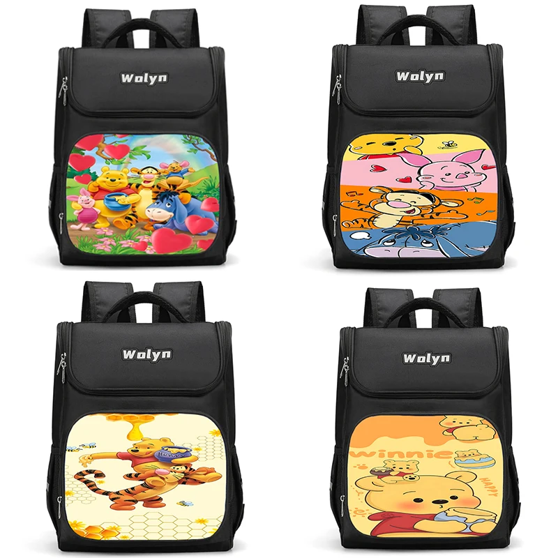 Large Child Winnie the Pooh Tigger Backpack Boy Girls School Bag For Men Women Traveling Backpack Durable and Multi Compartmen