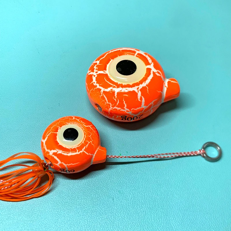 1 قطعة 60 جرام 80 جرام 100 جرام مضيئة Tenya اختبار الصيد إغراء أعماق البحار كابورا القفز توهج بطيئة المعادن تهزهز رئيس المطاط تنورة Madai Inchiku #3