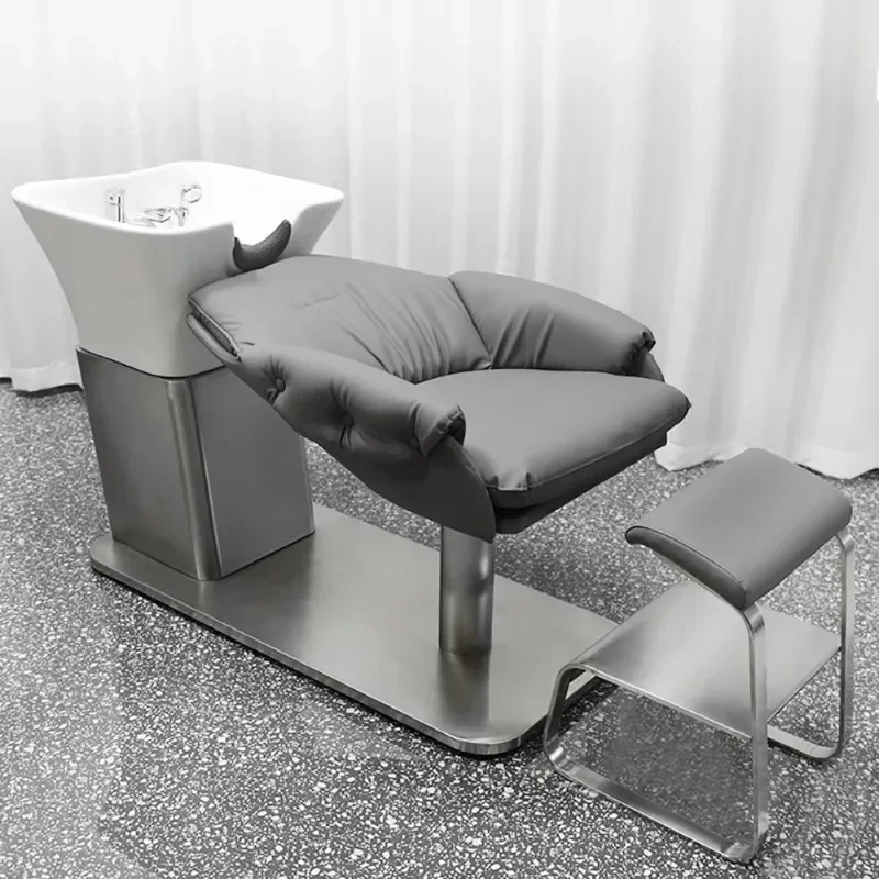 

Simple Delicacy Shampoo Bed Modern Luxury Aesthetic Unique Shampoo Recliner Fashion Nordic Cadeira De Barbearia Salon Furniture