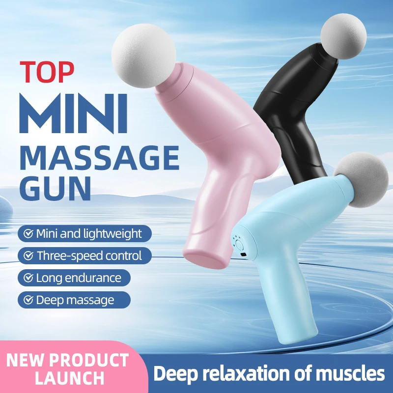 

USB wireless muscle massager mini fascia gun portable massager back massager fitness recovery massager