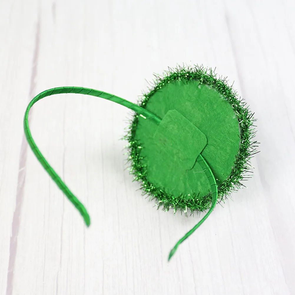 

Green Hat Headband St Patricks Day Decorative Headdress Festival Hair Accessories Party Ornament Creative Hairband Fit Most