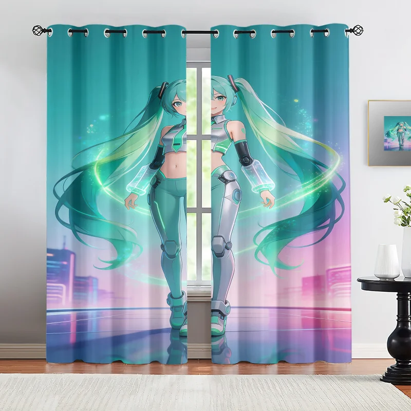 2-pezzi-tende-oscuranti-hatsune-miku-futuristic-tech-suit-anime-sci-fi-per-finestre-decorazione-per-stanza-dei-fan-stanza-dei-bambini-stanza-delle-ragazze-regalo