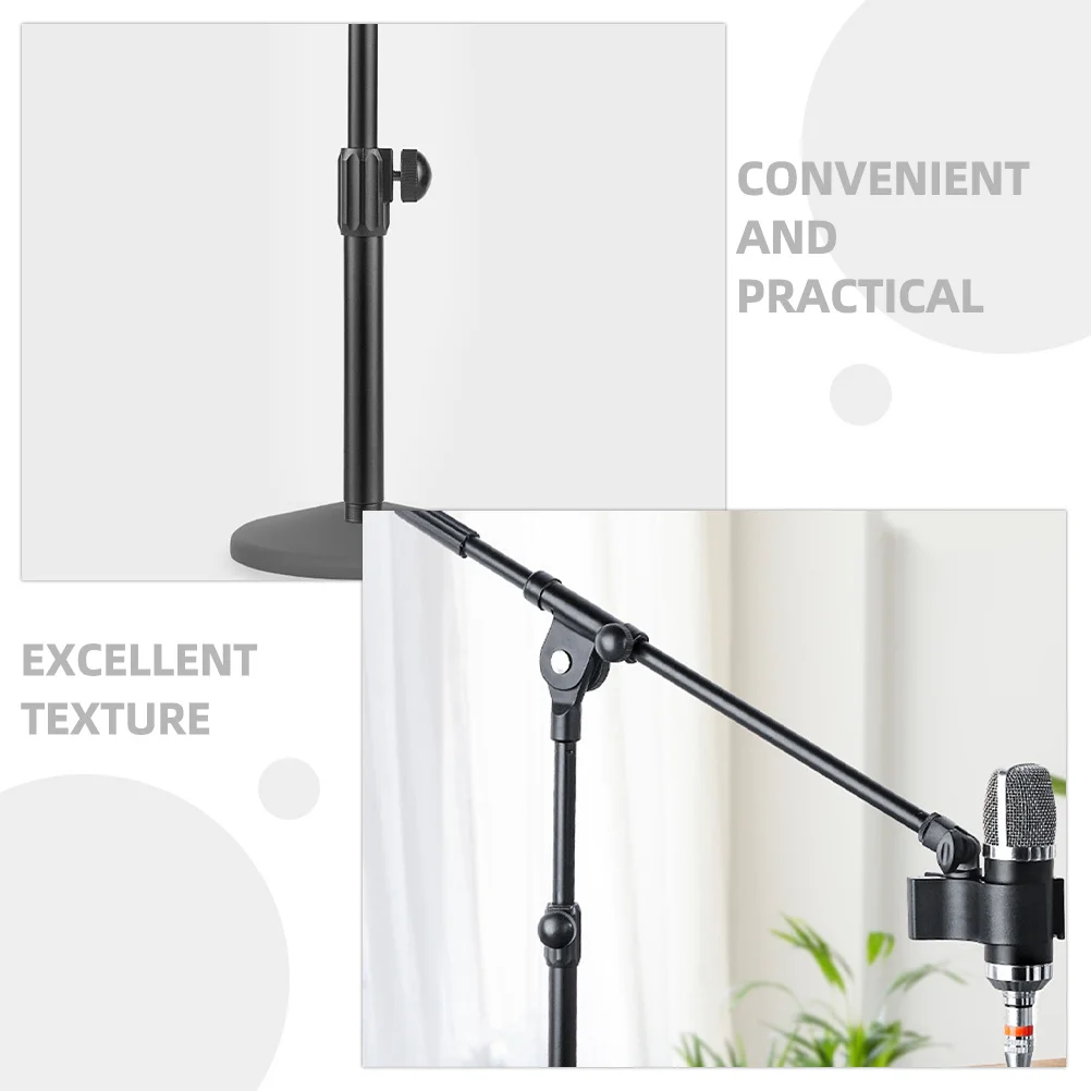 تلسكوبي بوم القطب 50 سنتيمتر قابل للتعديل للتمديد ميكروفون الذراع المحمولة هيئة التصنيع العسكري بوم القطب حامل ميكروفون تمديد ذراع الميكروفون #2