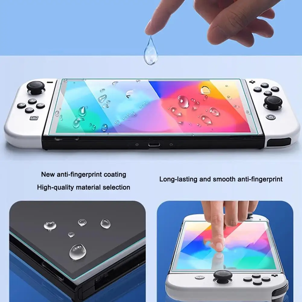 Proteggi schermo in vetro temperato compatibile con Switch 2 Proteggi schermo trasparente HD senza polvere con kit di allineamento automatico