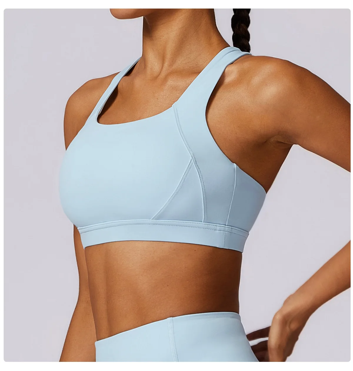 Cloud sense yoga sports bra women's breathable quick-drying anti-shock sports vest gym high-intensity sports underwear chest pad