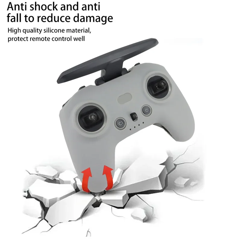 2in1 Silicone Case + Neck Lanyard Strap Remote Controller Dust-proof Protection Cover for DJI FPV DJI Avata 1 Drone Accessories