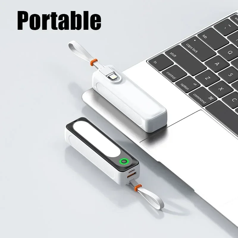 

Portable 20000mAh Mini Power Bank Charger Fast Charging External Battery Type-C Lightning PowerBank for iPhone Xiaomi Huawei