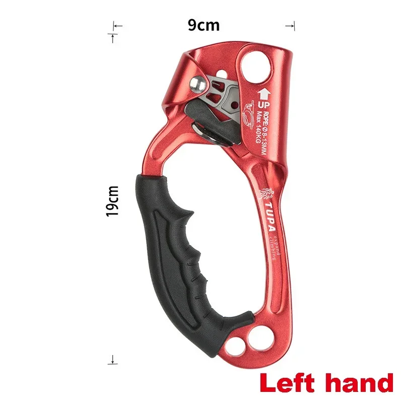 NONE Professionelle Outdoor Klettern SRT Hand Ascender Gerät Bergsteiger Griff Ascender Links und Rechts Hand Klettern Seil Werkzeuge 6