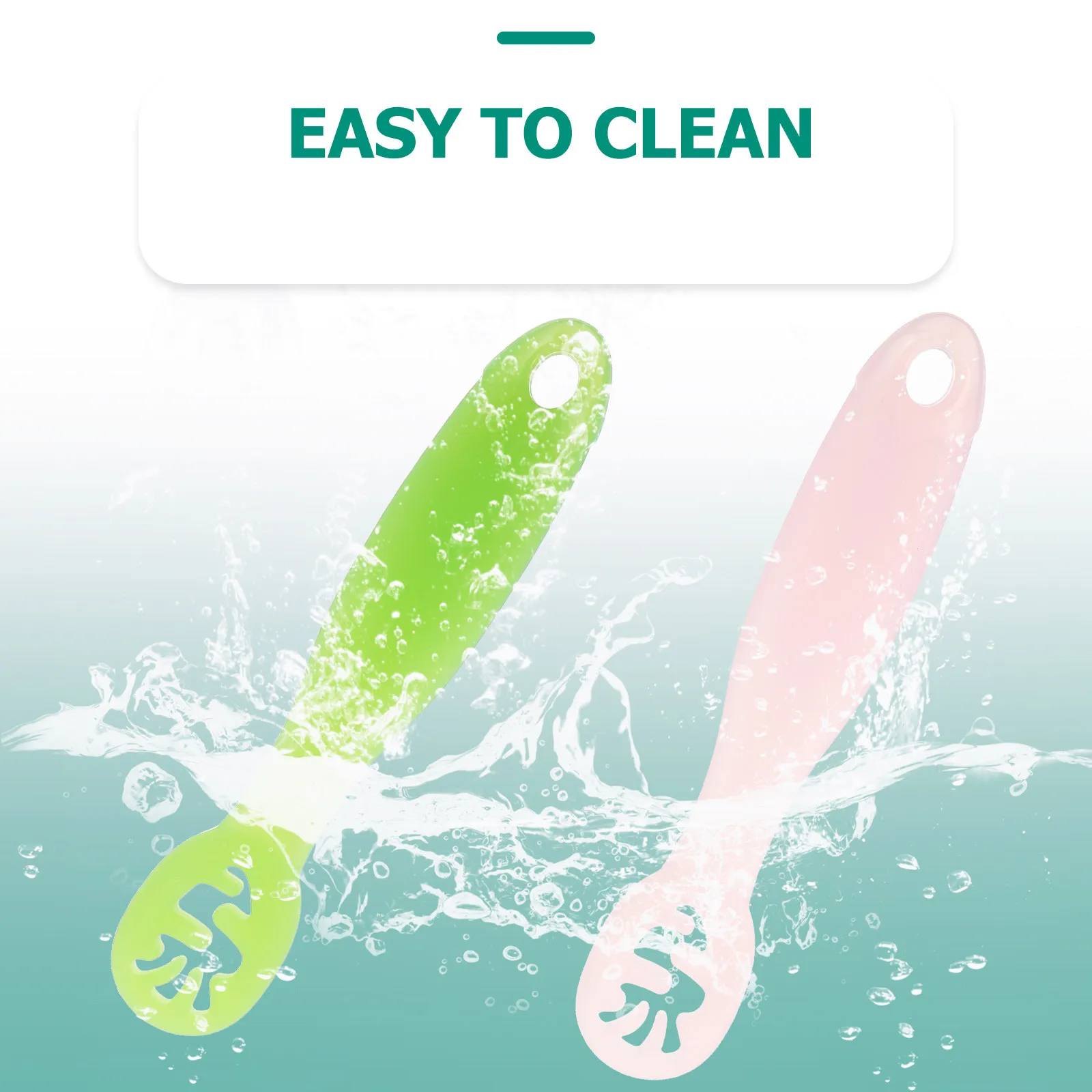 

2 шт. силиконовые ложки для кормления младенцев, эргономичный дизайн, безопасны для горячей воды, идеальные обучающие ложки для новорожденных и малышей