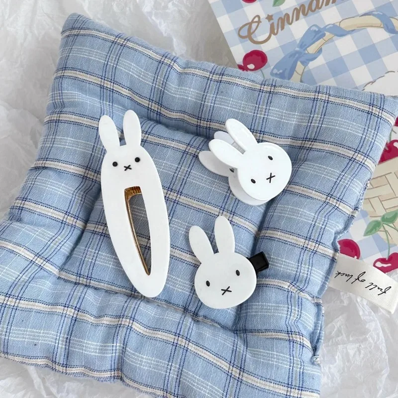 Cute Kawaii Miffys Hairpin Duck Billed Clip Side Hair Clip Hair Fashion Versatile Cute Girl Hair Card Makeup Gift for Children