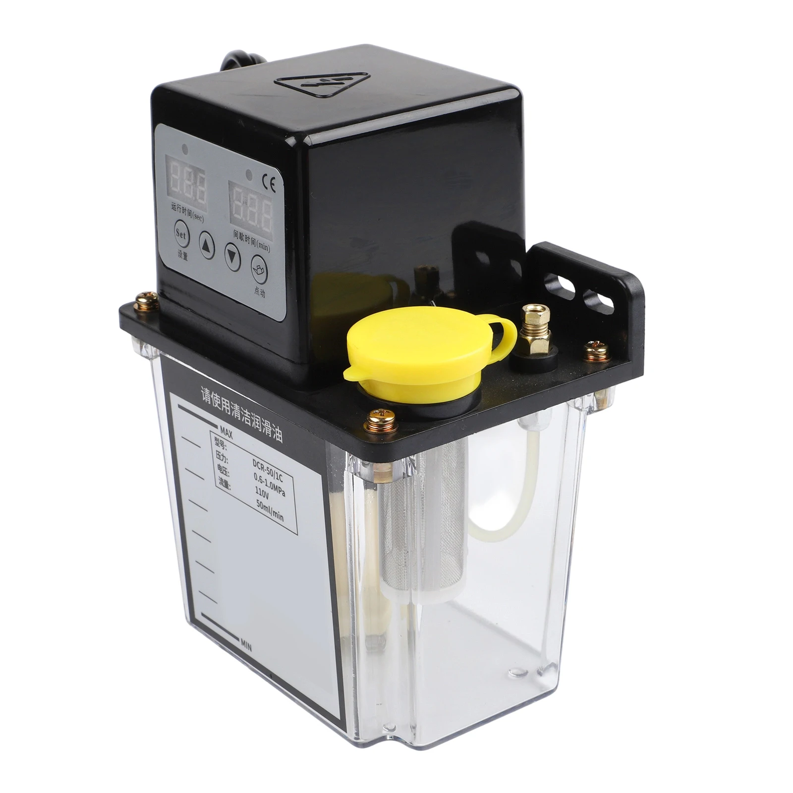 Industrial Automatic For CNC Lubrication Oil Pump with Encrypted Oil Cap and Continuous Flow of 50ml per Minute