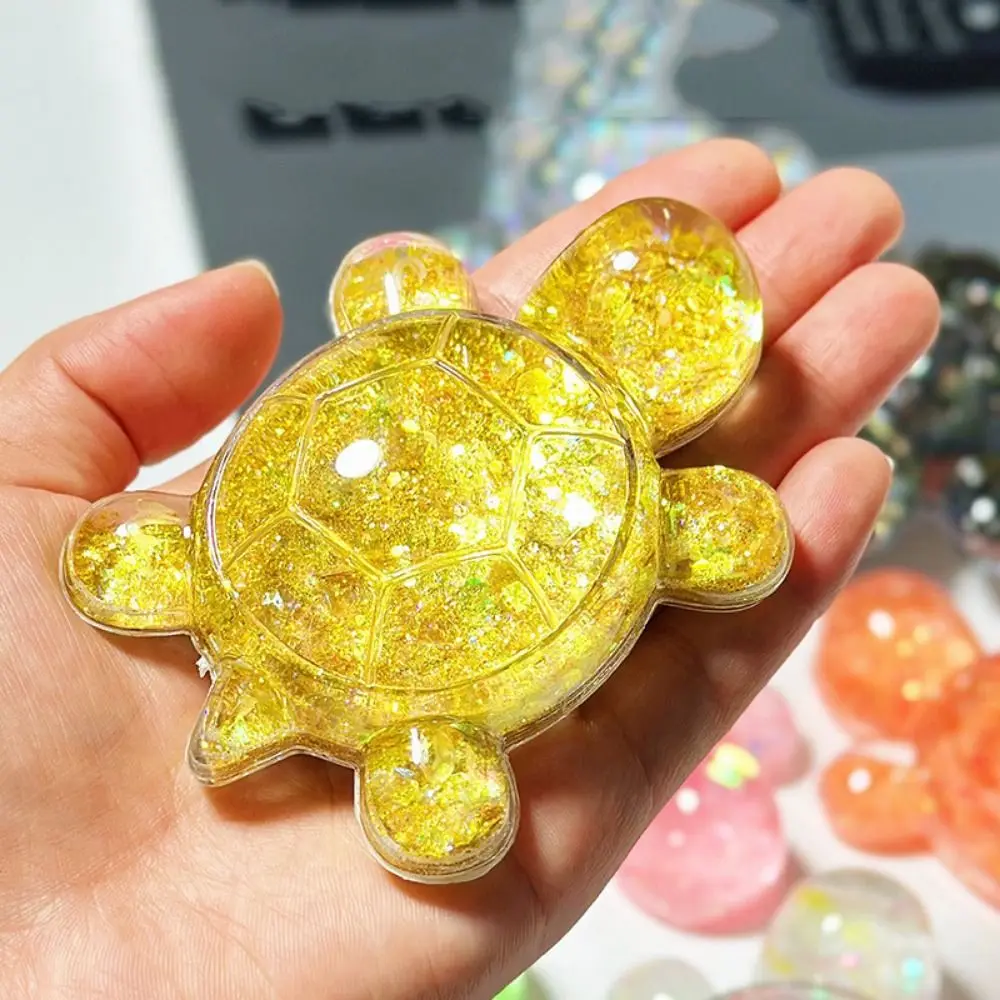 Flash Stromend Zand Snoep Kleur Schildpad Poppen Miniatuur Schildpad Standbeeld Leuke Cartoon Schildpad Speelgoed Kawaii Mini Schildpad Klein Ornament