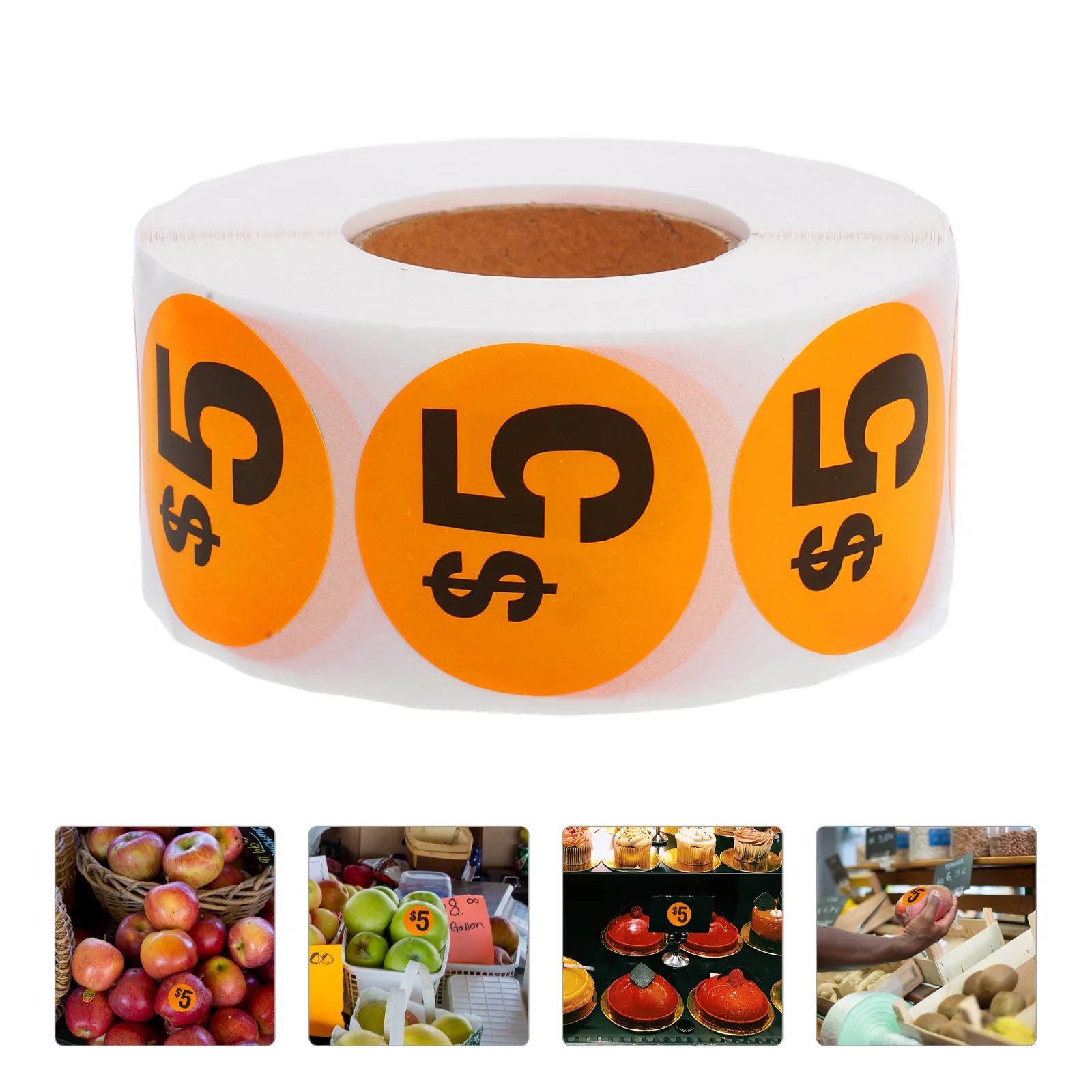 

1000Pcs Preprinted Pricing Stickers Easy Read Round Labels for Retail Garage Sale Effective Pricemarker Garage Sale Signs