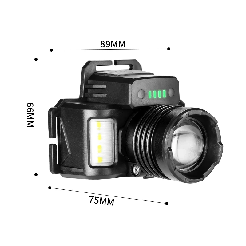 LED Headlamp Sensor Work Light USB Rechargeable Headlight Powerful Outdoor Fishing Head Lamp High Power Head Torch For Camping