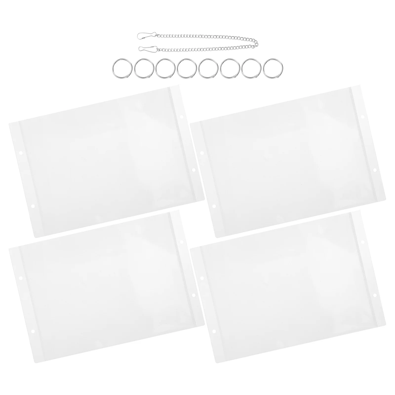 

Hanging Price Card Display Bag 1 Set A5 Transparent Side Load Label Holder for Supermarket Retail Poster Sign Organizer