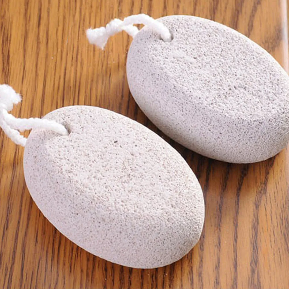 2Pcs Stone Callus Remover Foot File Double Sided Pedicure Tool for Feet Rasp Callus Removal Massage Effect Rounded Edge