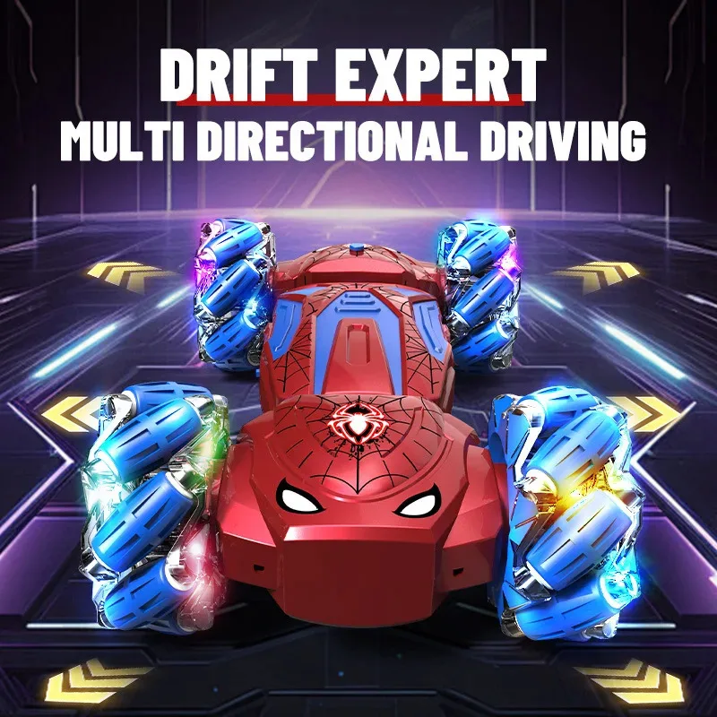 regalo per ragazzo 2in1 RC che trasforma robot 2.5G giocattolo per auto, mini veicolo di deformazione telecomandato con luci e suoni, regalo