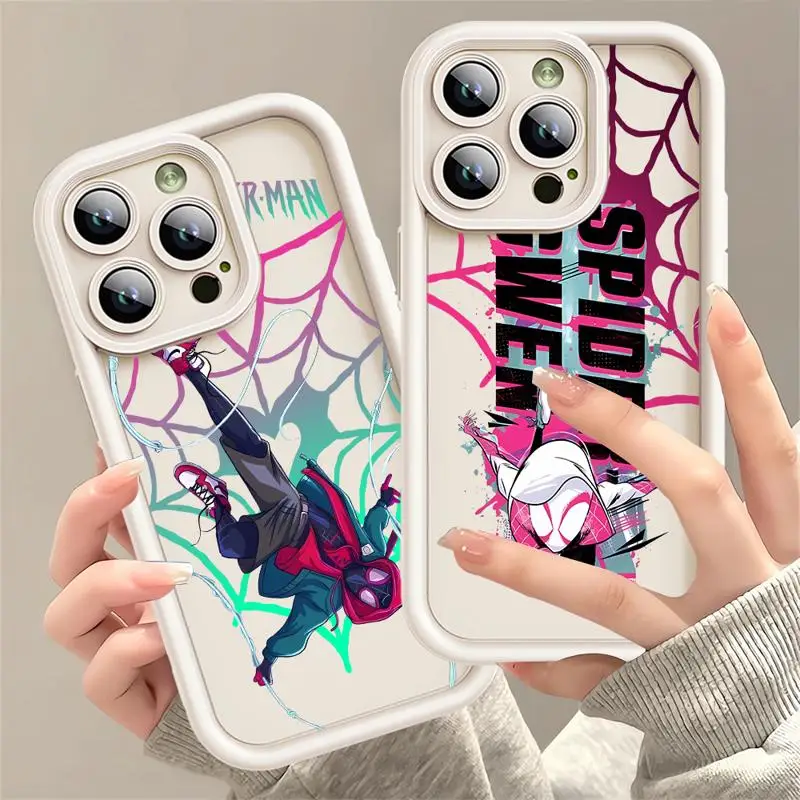 Gwen Spider-Man Cool Marvel Phone case for Apple iPhone 12 14 Pro cases 11Pro Max 11 16 Plus 13Pro max 15plus 11pro funda Cover