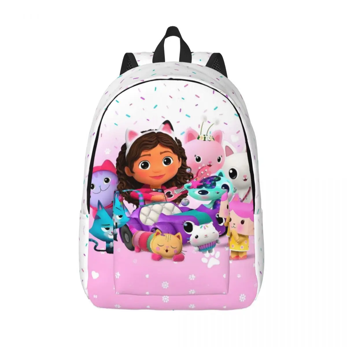 

Custom Adventure Gabbys Dollhouse Canvas Backpacks School College Students Bookbag Fits 15 Inch Laptop Gabby And Friends Bags