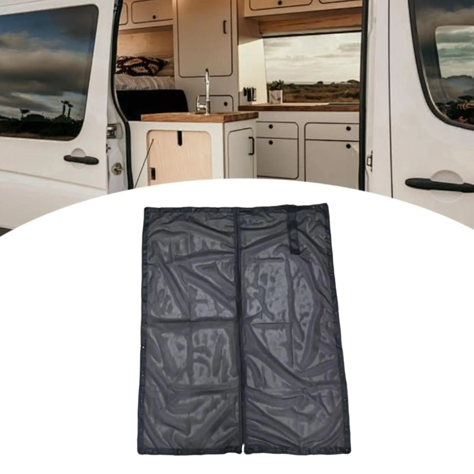 

Van Mesh Screen Netting Cover Versatile Vehicle Door Curtain Net for Wagon Travel RV Trip