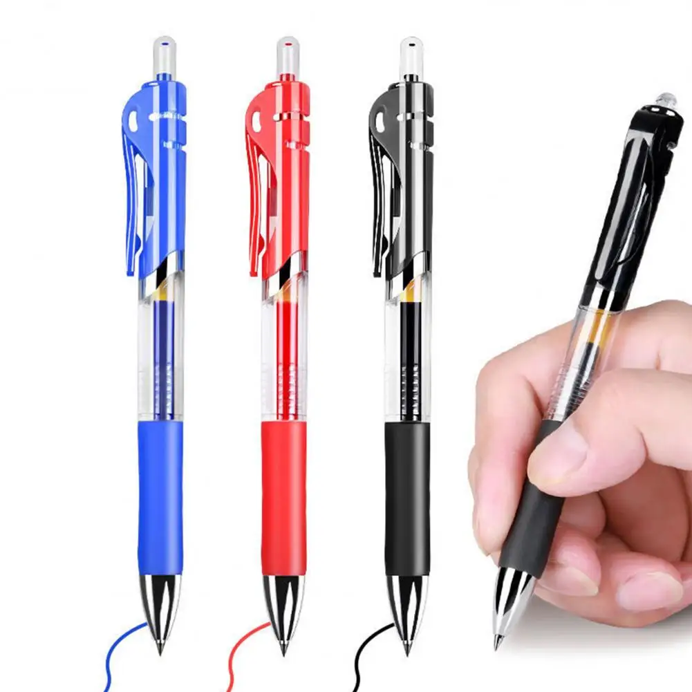 Smooth Writing Pens 5pcs Retractable Gel Pens Set 0.5mm Fine Point Smooth Writing Ink Pens Quick Dry Office School for Precise