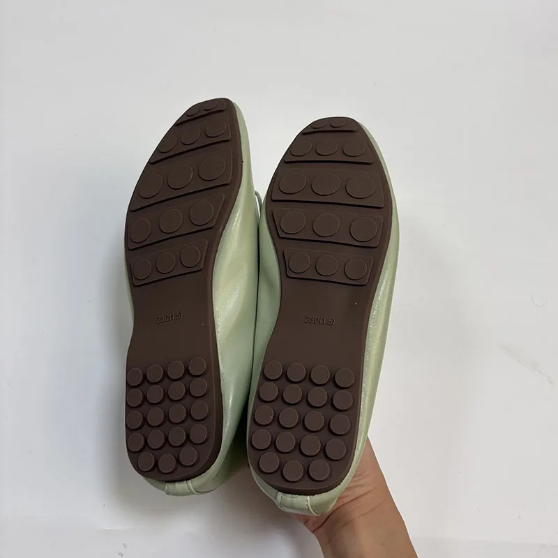 Plus Size 43 Modische Weiche Slip-On Schuhe für Damen, Lässige Ballerinas mit Schleifenknoten, Damen Tanzschuhe, Neu – Detail 19