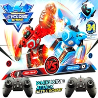 Remote Control Robot Boxing Soccer Fighting Toys For Kids Two Parent-child Interactive DIY Fighting RC Robot Children Gift