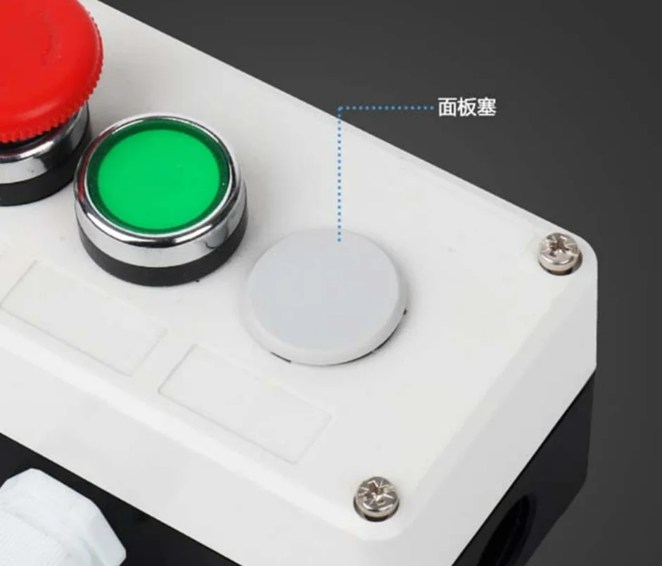 10pcs Threaded type Indicator light button switch panel plug hole plug hole 16 22mm black gray accessories