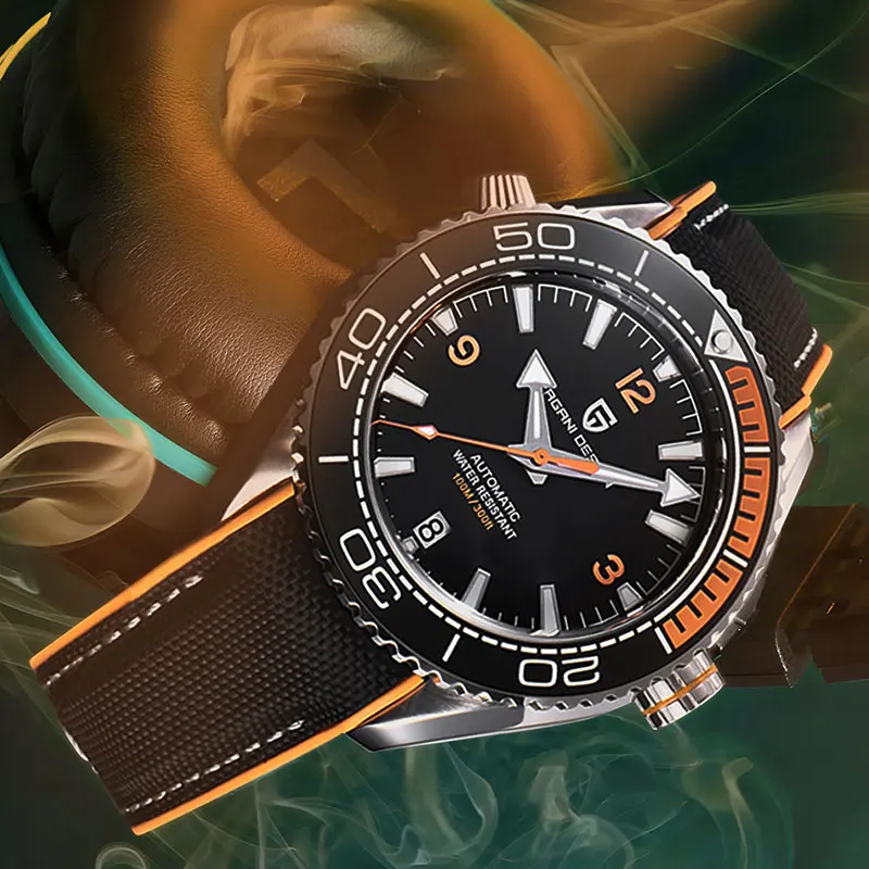 

Мужские автоматические наручные часы PAGANI DESIGN с керамическим безелем, водонепроницаемые до 100 м, механические, с сапфировым стеклом, светящиеся, 42 мм