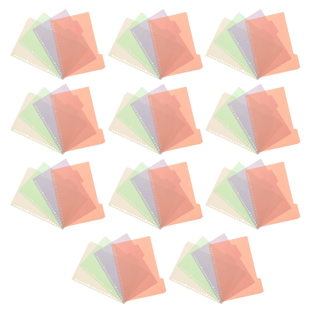 12Sets Plastic Binder Dividers Notepad Tabs Index Classified Labels Creative Design for Quick Reference File Dividers