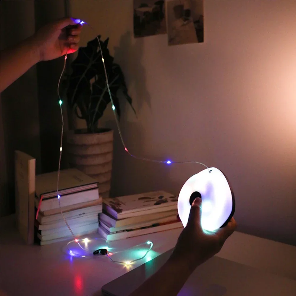 Camping Lichtslingers 33ft Licht Met Lantaarns 2 In 1 Ontwerp Campingverlichting 2000Mah Ipx6 Waterdichte Oplaadbare Zaklampen