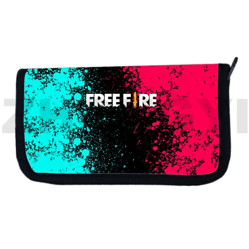 Classic Game Free Fire Wallet Quality Nylon Clutch Purse Card Holder Children Cute Coin Purse Free Fire Garena Purses for Women