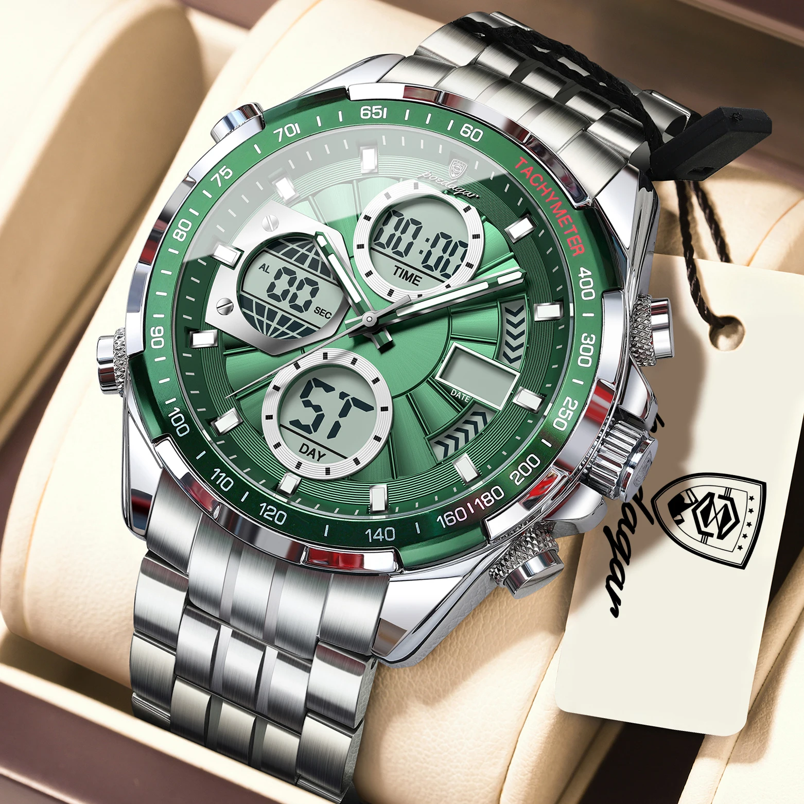 Men's High Quality Waterproof LED Quartz Wristwatch