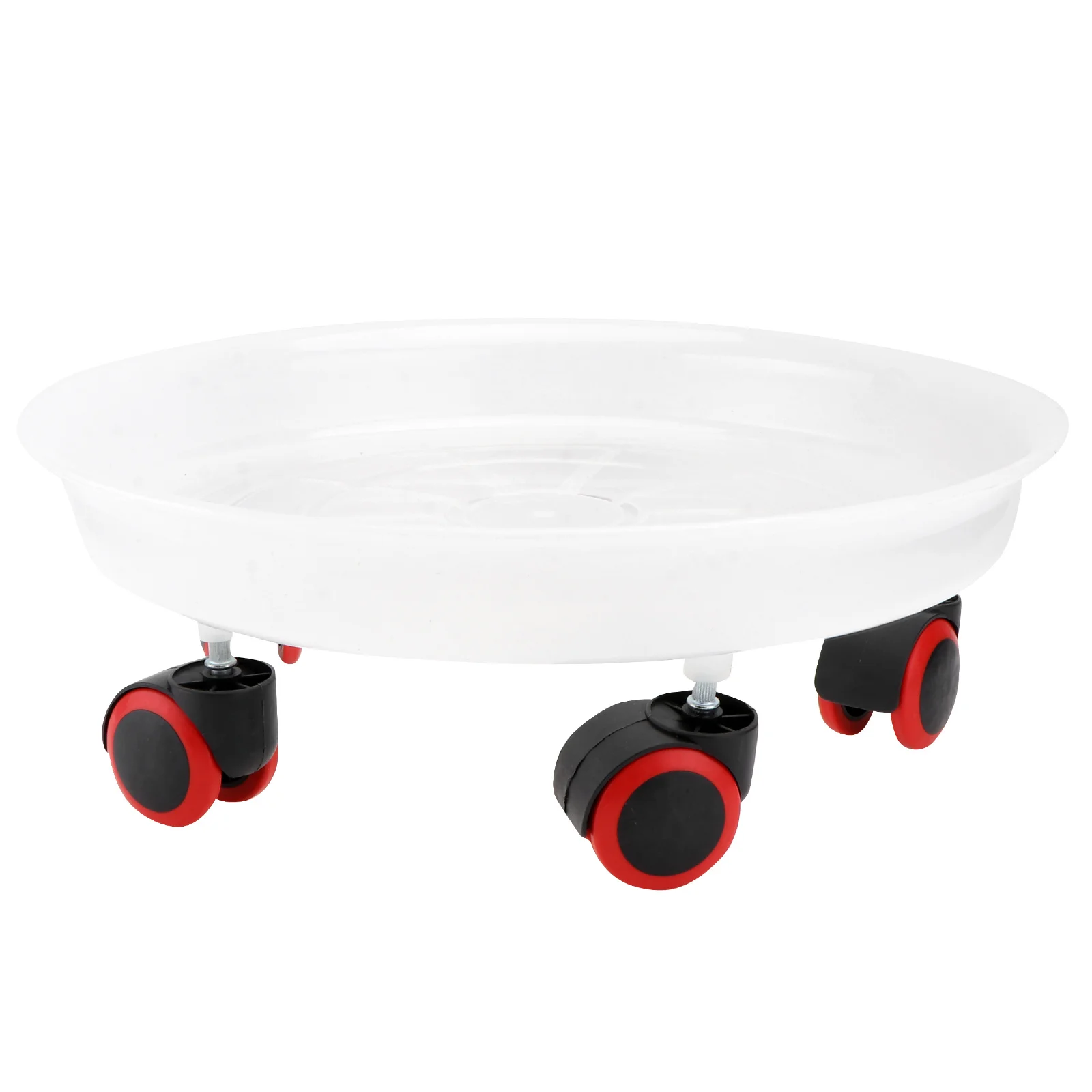 1 قطعة صينية الزهور المتنقلة قسط الراتنج المنقولة حديقة وعاء حامل عجلات ناعمة قاعدة عالمية مصنع البليت تخزين المياه