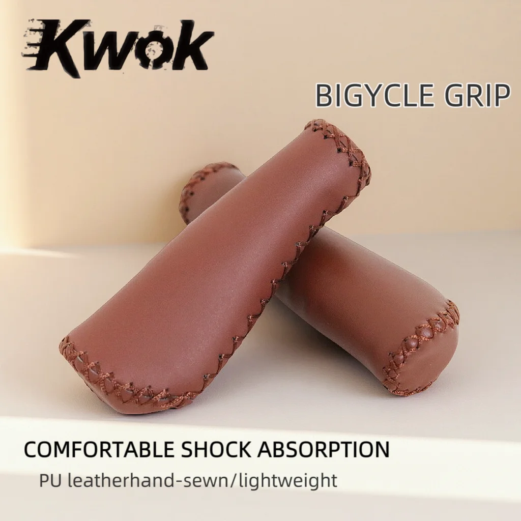

Folding Bike Handlebar 22.2mm Caliber Handlebar Cover Leather Sewn Bicycle Grip Cover Bicycle Grip Mountain Bike Shift Bar Cover