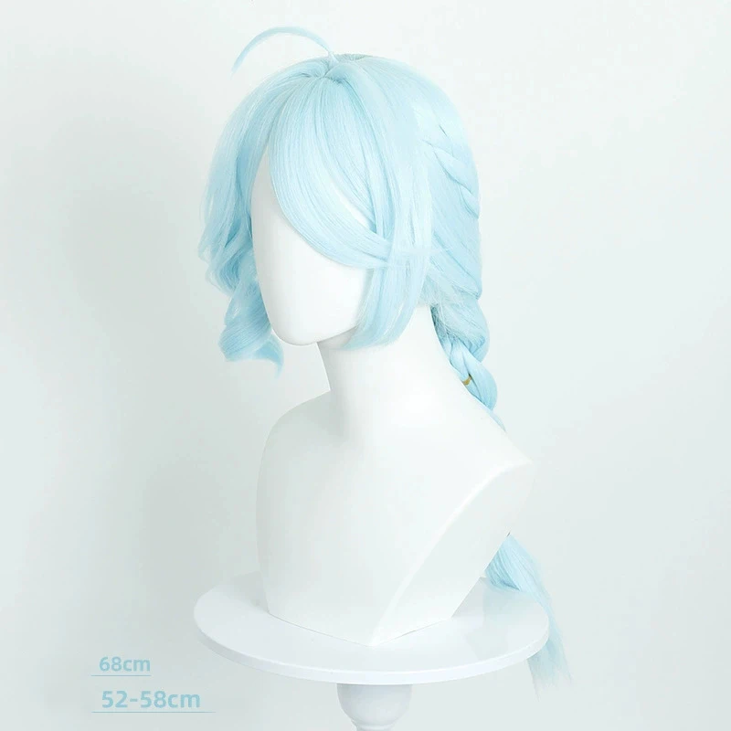 Jogo zenless zona zero semente cosplay peruca feminina lolita azul trançado cabelo resistente ao calor perucas sintéticas halloween prop