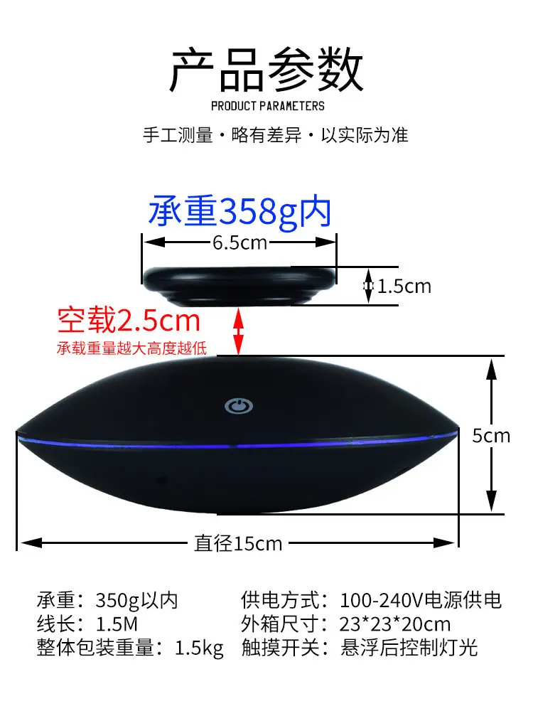 Factory Direct 2026 Top Rated Maglev Ornament Rotating Visualizer Tray Model Gift Figure Toy DIY Accessories Base
