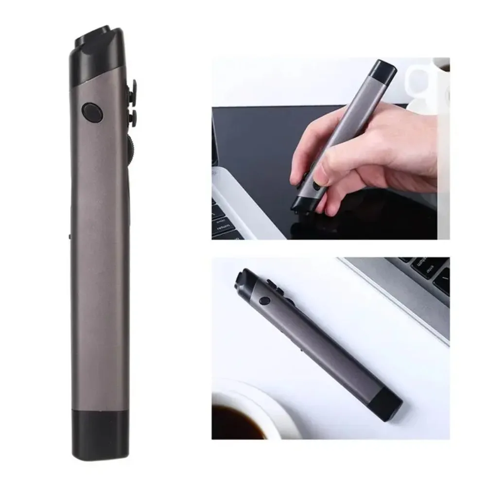 Ergonomic Pen‑Shaped Wireless Mouse 2.4G Bluetooth Dual Mode Rechargeable 200mAh Lightweight PPT Presenter for Laptop Tablet